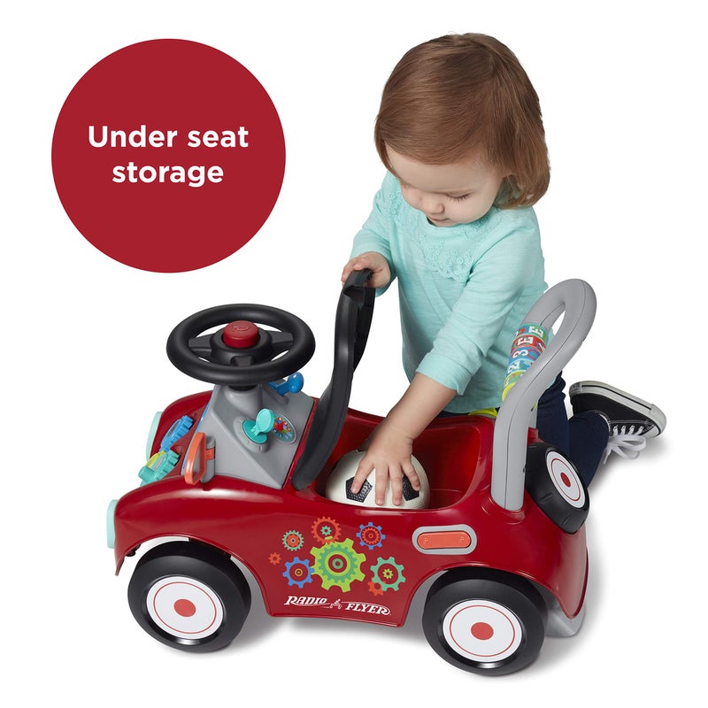 Radio Flyer راديو فلاير بازي باجي، لعبة ركوب للأطفال من الجلوس إلى الوقوف، للأعمار من 1-3 سنوات، لعبة ركوب حمراء للأطفال، كبيرة - Image 5