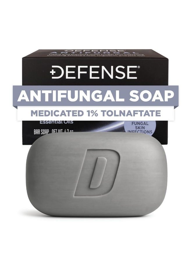 Defense Soap صابون مضاد للفطريات ديفنس | حكة الرياضي، السعفة، قدم الرياضي، فطريات الجلد | علاج مضاد للفطريات طبي (لوح واحد، بدون علبة) - Image 1