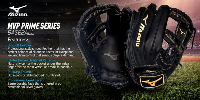 Mizuno GMVP1200P4 MVP Prime Pitcher/Outfield Baseball Glove 12", Arched Tartan Web, Right Hand Throw - Image 4