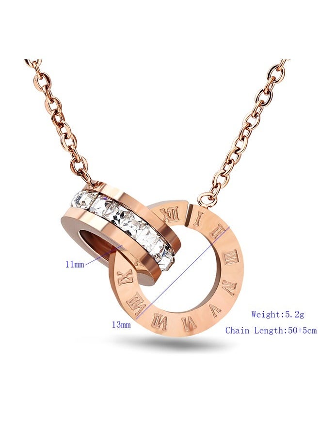 yongsheng Designer Jewellery Set，for Women Numeral Pendant Necklace and Earrings Set  - Image 5