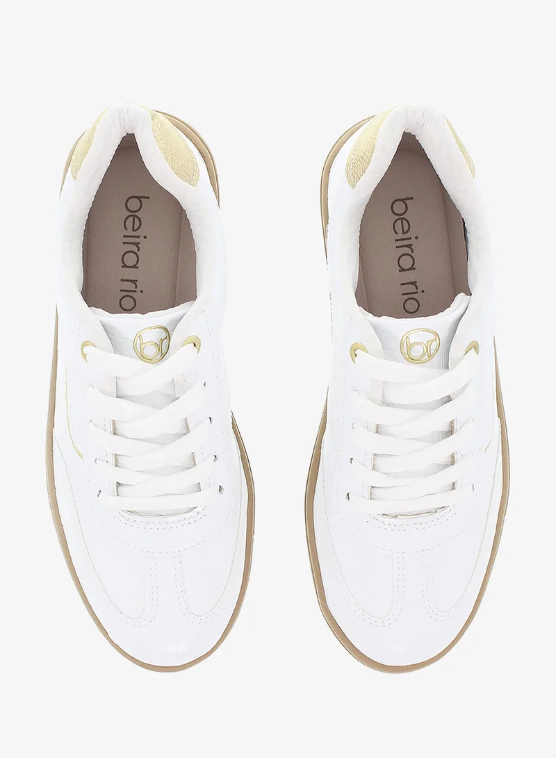 Beira Rio White Beira Rio Women’s Sneakers – Lightweight Casual Footwear with Comfortable Cushioning for Women | Best Price UAE