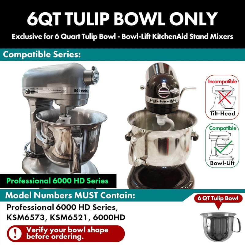qAp quality art Practical Stainless Steel Paddle，Flat Beater - Accessories and Attachments for KitchenAid Mixers, Fit 6 QT Tulip Shaped Bowl - Image 3