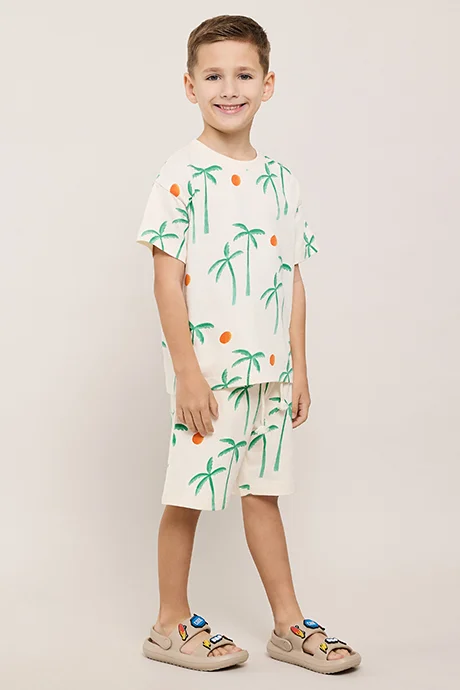 أر أند بي Printed Shorts Clothing Set