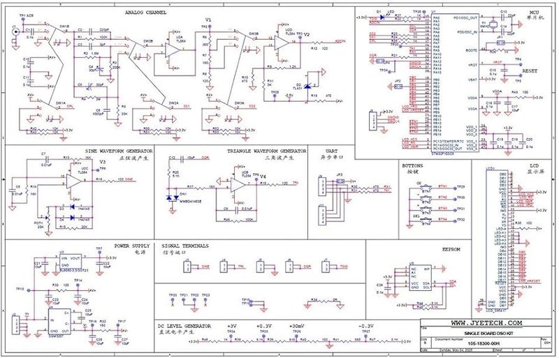 DSO183 راسم الإشارة الرقمي المدمج 500 كيلوهرتز عرض النطاق مولد الإشارة قطع غيار - Image 5