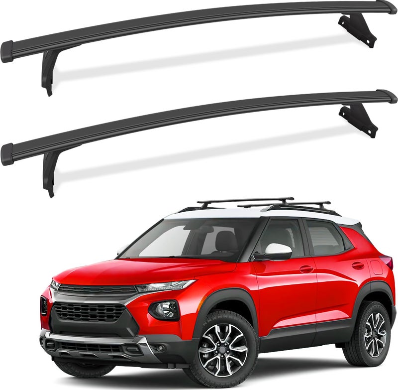 KINGGERI Cross Bars Roof Rack Compatible with Chevy Chevrolet Trailblazer 2021 2022 2023 2024 2025 L LT ACTIV RS 220lbs Heavy Duty Aluminum Roof Rails Crossbars Cargo Carrier Rooftop SUV Accessories