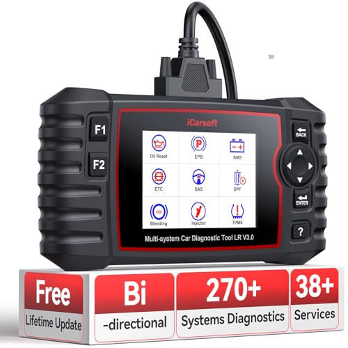 iCarsoft LR V30 2026 Ver Bidirectional OBD2 Scanner for Most Land RoverJaguar from 19962023 Full Systems Diagnostic Scan Tool 37 Service118 Graphic Data Engine Transmission ABS Car Code Reader - Image 1