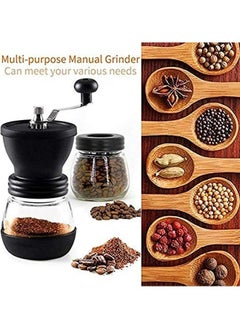 Arabest Manual Coffee Bean Grinder with 2 Glass Jars Multicolour  - Image 2