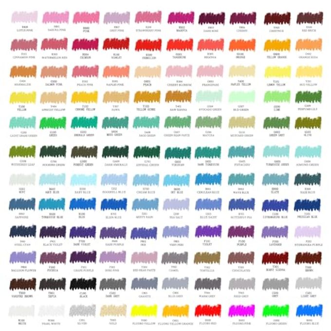 Artecho Oil Pastels Set of 120 Colors, Including 6 Neon Colors, Soft Oil Pastels for Art Painting, Drawing, Blending, Art Supplies for Artists, Beginners, Students, Teachers (10 x 70 mm) - Image 2