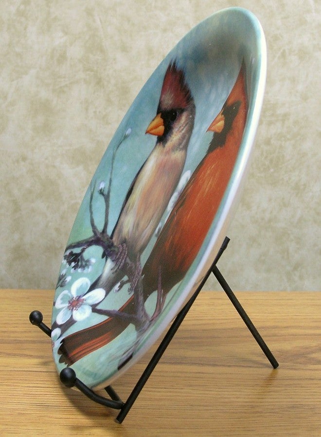 بانبيري ديزاينز حوامل عرض معدنية سوداء قابلة للطي - حوامل عرض سطحية للوحات والبلاط والصور والكتب واللوحات الفنية القماشية - تصميم ثابت للغاية - مجموعة من 3 حوامل، ارتفاع 4 بوصات × عرض 3.88 بوصة - Image 2