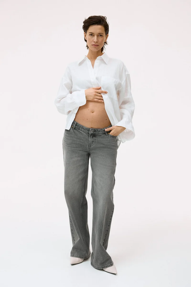 اتش اند ام جينز فضفاض بخصرمنخفض من تشكيلة ماما