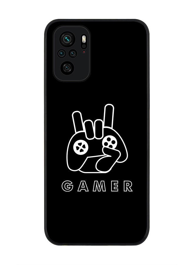 Stylizedd Rugged Black edge case for Redmi Note 10S/Redmi Note 10 4G Slim fit Soft Case Flexible Rubber Edges Anti Drop TPU Gel Thin Cover - Gamer  - Image 1