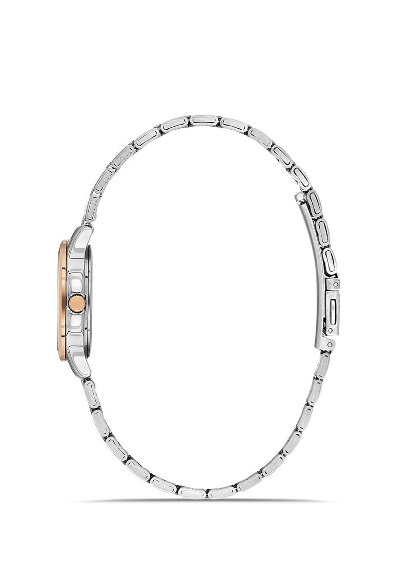OMAX - Omax Women's Silver Casual Luxury Wrist Watch, Watches for Women, Stainless Watches, Steel Band, White Round Dial, Waterproof Watch, 1 Year Warranty - Image 1