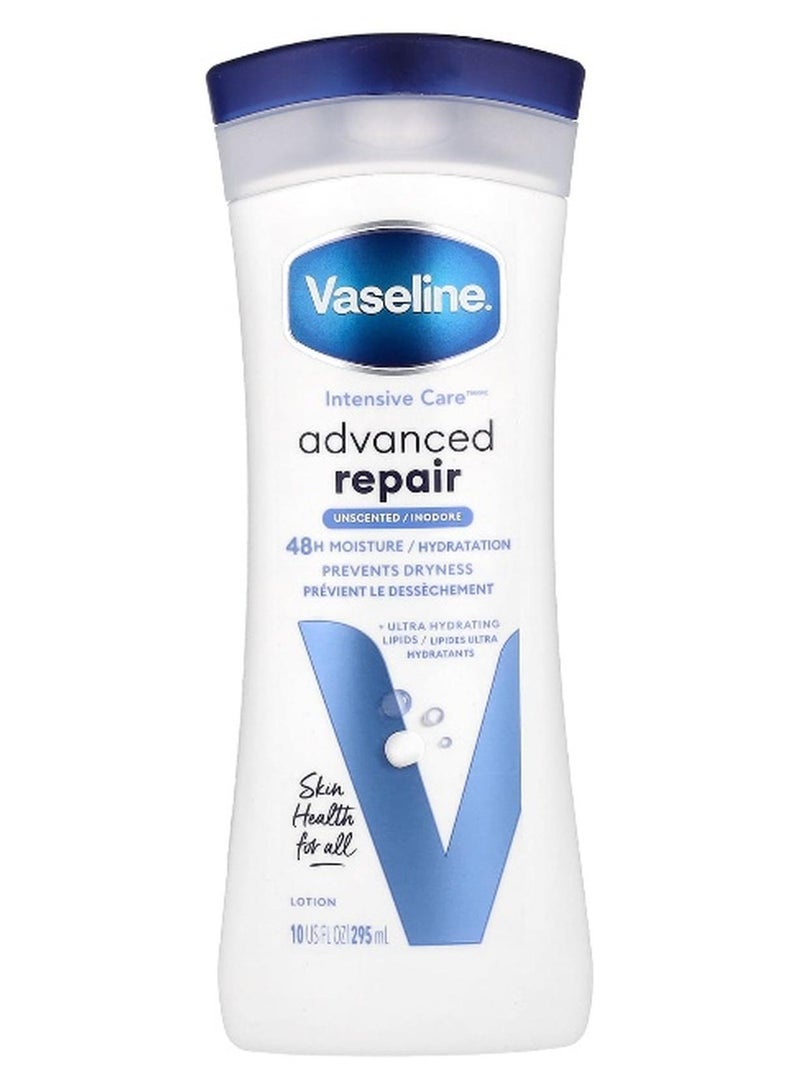 Vaseline فازلين، عناية مكثفة، لوشن إصلاح متقدم، بدون رائحة، 10 أونصة سائلة (295 مل) - Image 1