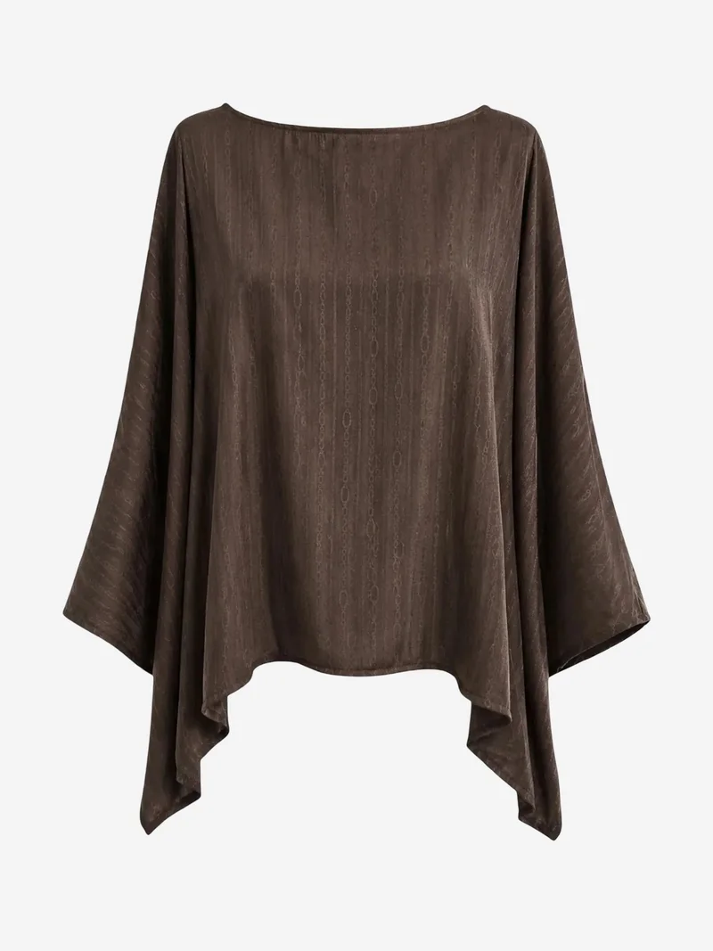 Mixray Coffee Brown Mixray Modal Blend Knit Co-Ord Set for Women | Best Price UAE