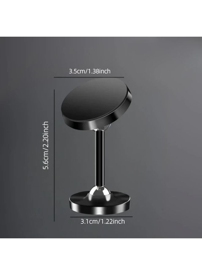 Black Multi Angle Adjustable Magnetic Phone Holder Dashboard Use Dual Axis Rotation Compatible iPhone - Image 2