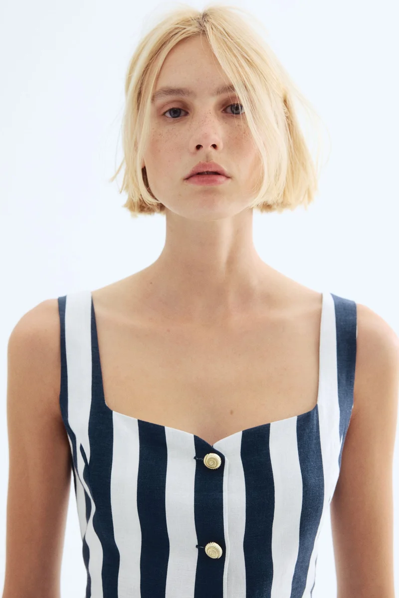 H&M Linen-blend midi dress