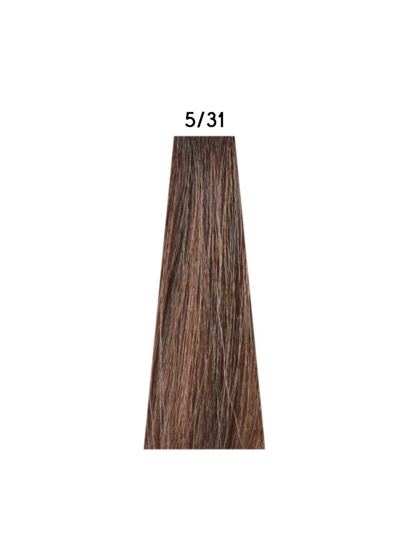 ALTER EGO Technofruit Hair Color 5/31 Light Chestnut Golden Ash 100ml - Image 2