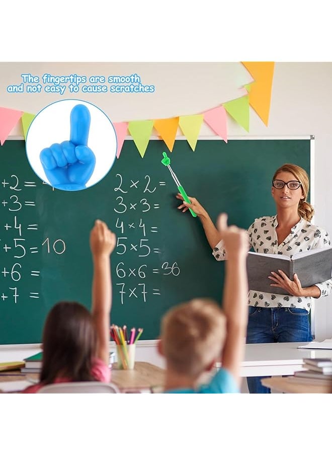 erorex - Telescopic Teachers Pointer 3Pcs Extendable Pointing Stick Retractable Pointer Whiteboard Pointer Hand Pointer Stick For Teacher Classroom Aids Pink Blue Green - Image 1