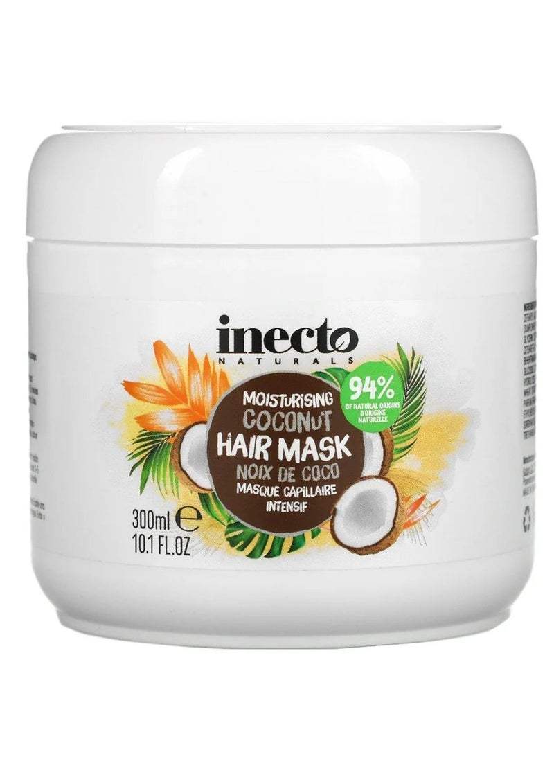 Inecto - Inecto moisturisnig coconut hair mask 300ml - Image 1