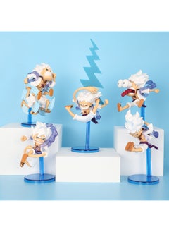 One Piece Cartoon Handmade Q Version Nika Luffy Blind Box Handmade Ornaments Sun God Form Five-gear Luffy-color:Version Of Nika Luffy 5 Models [bag]