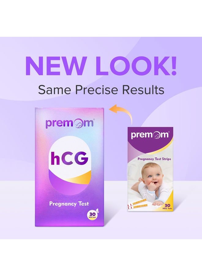 Premom Pregnancy Test Strips -30-Pack Individually Wrapped Pregnancy Test Kit- Over 99% Accurate And Powered By Ovulation Predictor Ios And Android App - Image 2