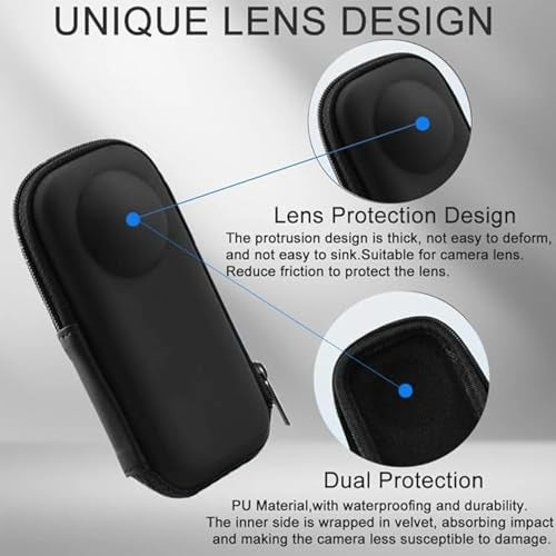 ZODUCT Insta 360 X5 Dual Lens Protector Guard Tempered with Lens Cap for X5 Action Camera Dust Proof, Anti-Strach Protective Insta 360 Accessories (X5 Lens + Lens Cap) - Image 4