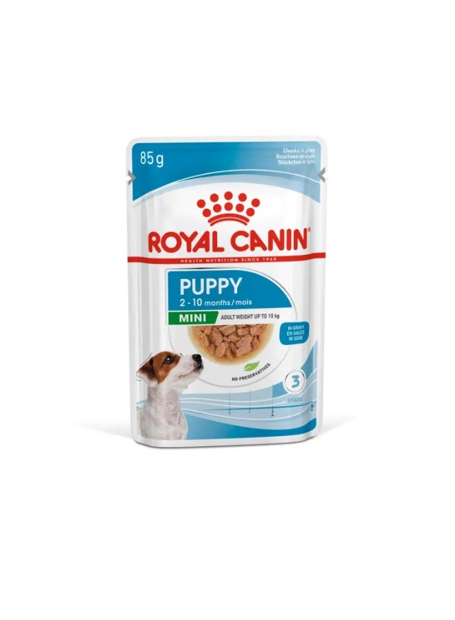 Royal Canin Size Health Nutrition Mini Puppy Wet Food Pouch Pack 12x85g - Image 2