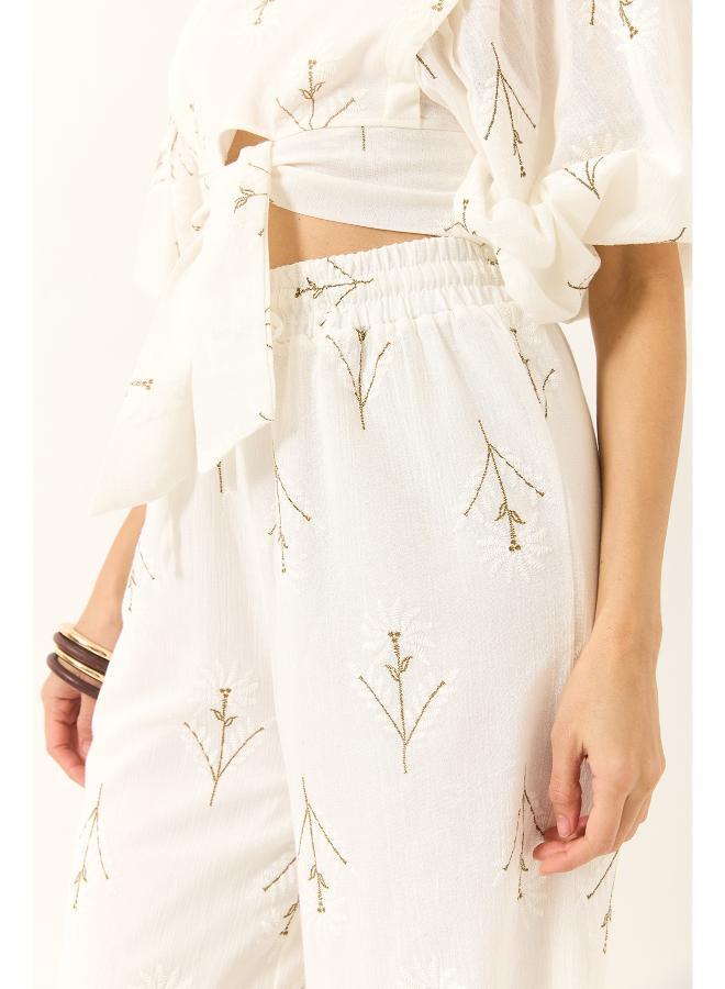 Ginger Floral Wrap Top & Pant Coord Set - Image 5