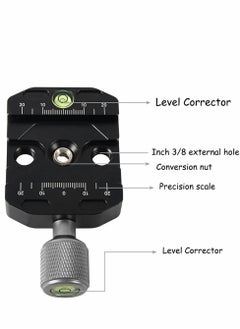 KASTWAVE 50mm Quick Release Clamp with Arca Swiss Style for Tripod Ballhead Aluminium Universal Quick-Change Seat, Monopod Head, Plate  - Image 2