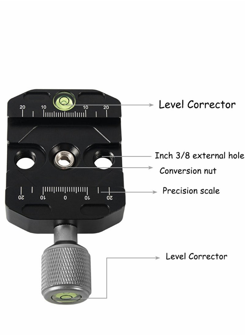 KASTWAVE - 50mm Quick Release Clamp with Arca Swiss Style for Tripod Ballhead Aluminium Universal Quick-Change Seat, Monopod Head, Plate - Image 1