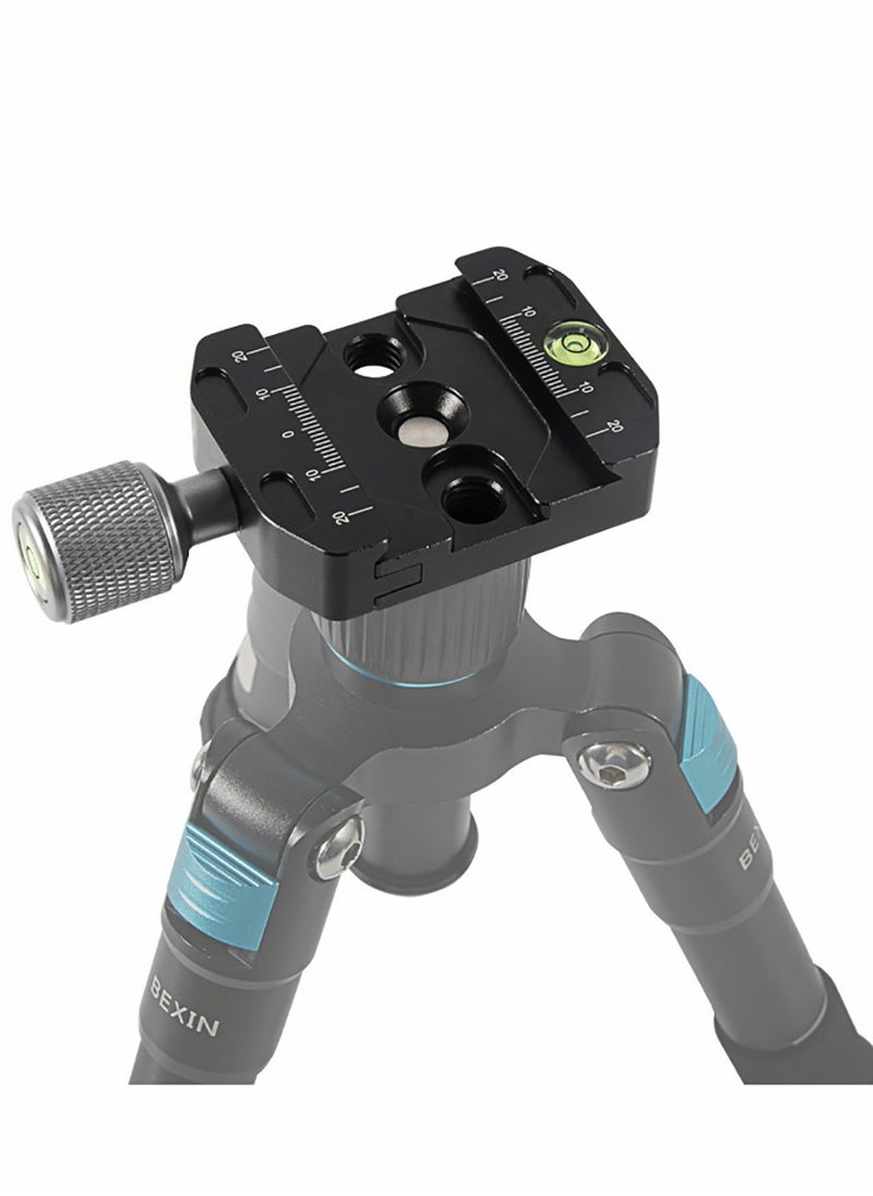 KASTWAVE - 50mm Quick Release Clamp with Arca Swiss Style for Tripod Ballhead Aluminium Universal Quick-Change Seat, Monopod Head, Plate - Image 1
