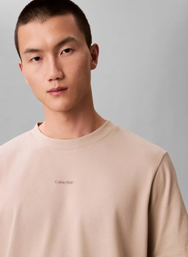 CALVIN KLEIN  Logo Pique T-Shirt for Men | Best Price UAE
