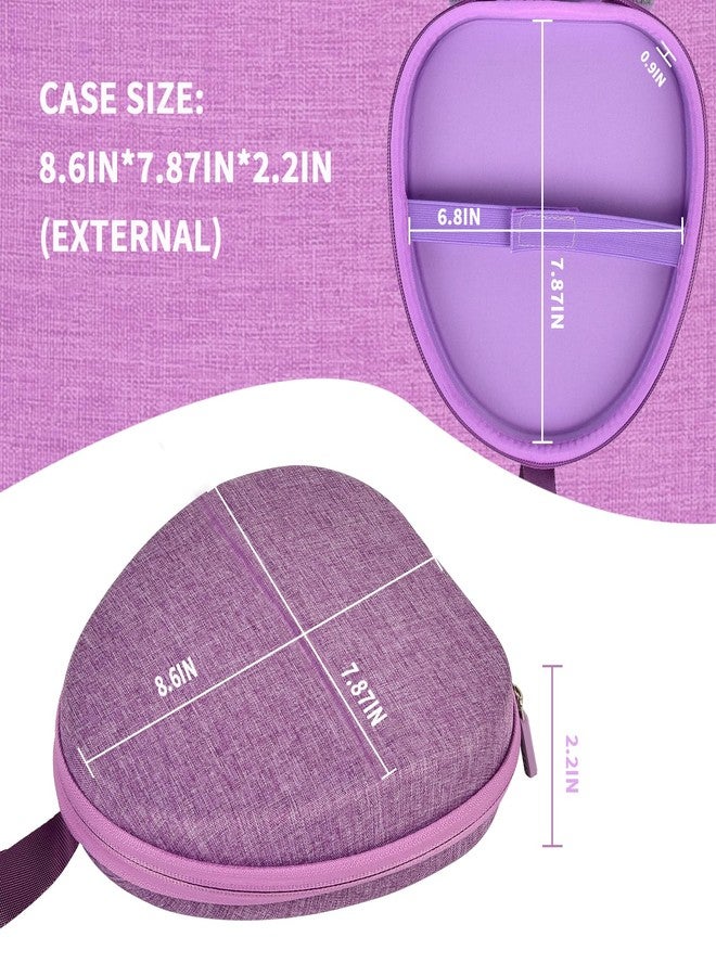 GWCASE حافظة سماعات رأس عالمية GWCASE لجهاز JLab/ لجهاز JBL Tune 510BT 720BT 770NC 520BT/ لجهاز Sony WH-CH520 WH-CH720N/ لجهاز BERIBES/ لسماعات Soundcore Q20i فوق الأذن، تصميم أنيق - بنفسجي (حافظة فقط) - Image 3