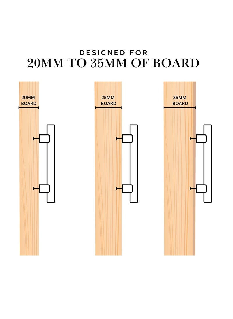 HOMRA HOMRA Stainless Steel 6 Inches Kitchen Cabinet Drawer Handles PVD Matt Rose Gold Finish Handles Furniture Door Pull Handles Pack of 4 Pieces  - Image 5