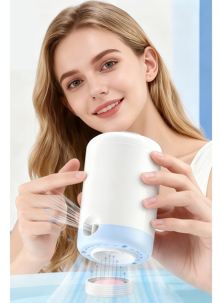 سولاكان منفاخ هواء لاسلكي بشحن لاسلكي لمستلزمات المسبح، بطارية 1500 ملّي أمبير، تدفق حتى 150 لتر/دقيقة، بحجم مدمج 64×106 مم، نفخ وتفريغ، خفيف 147 جم - Image 2