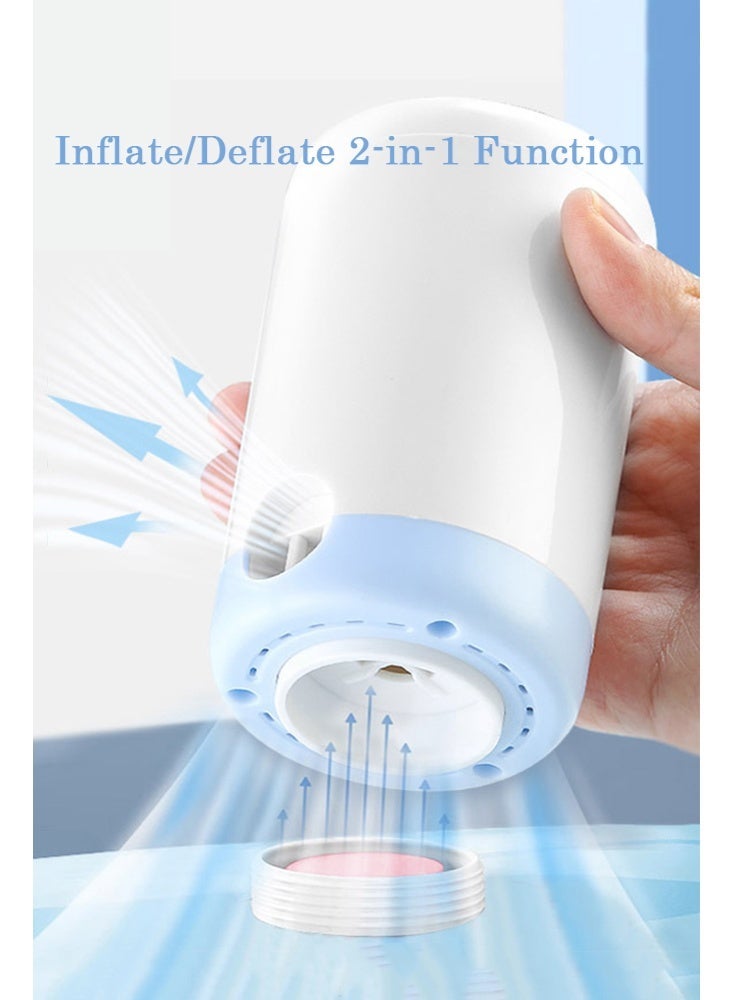 سولاكان منفاخ هواء لاسلكي بشحن لاسلكي لمستلزمات المسبح، بطارية 1500 ملّي أمبير، تدفق حتى 150 لتر/دقيقة، بحجم مدمج 64×106 مم، نفخ وتفريغ، خفيف 147 جم - Image 3