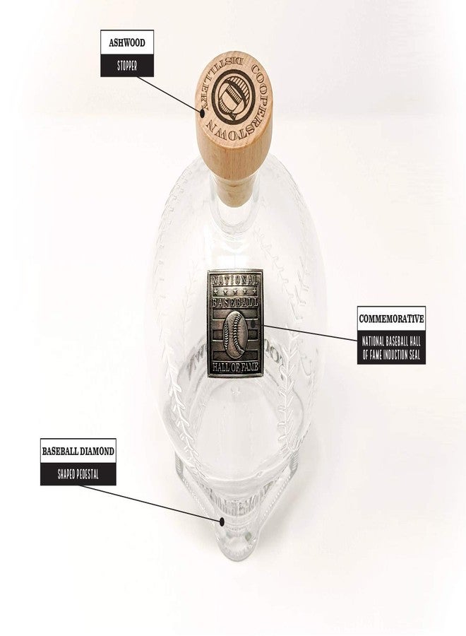 Cooperstown Distillery قارورة تقطير كوبرزتاون، مرخصة من قاعة مشاهير البيسبول الوطنية، تحمل توقيع أوزي سميث المحفور | 750 مل - Image 4