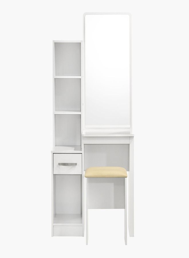 Home Box Kulltorp 2-Piece Plus Dresser With Mirror And Stool Set 79.5x163x39.5 cm - Image 3