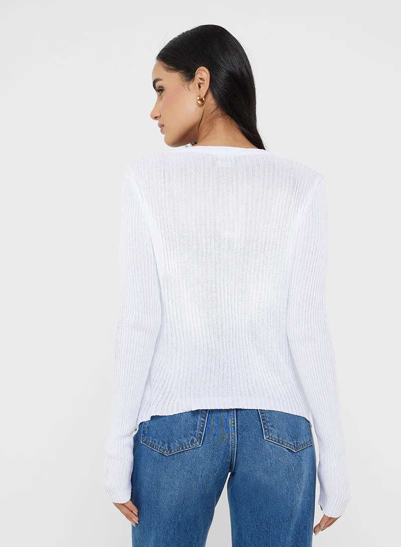 Ginger Basics Essential Kniited Button Down Cardigan