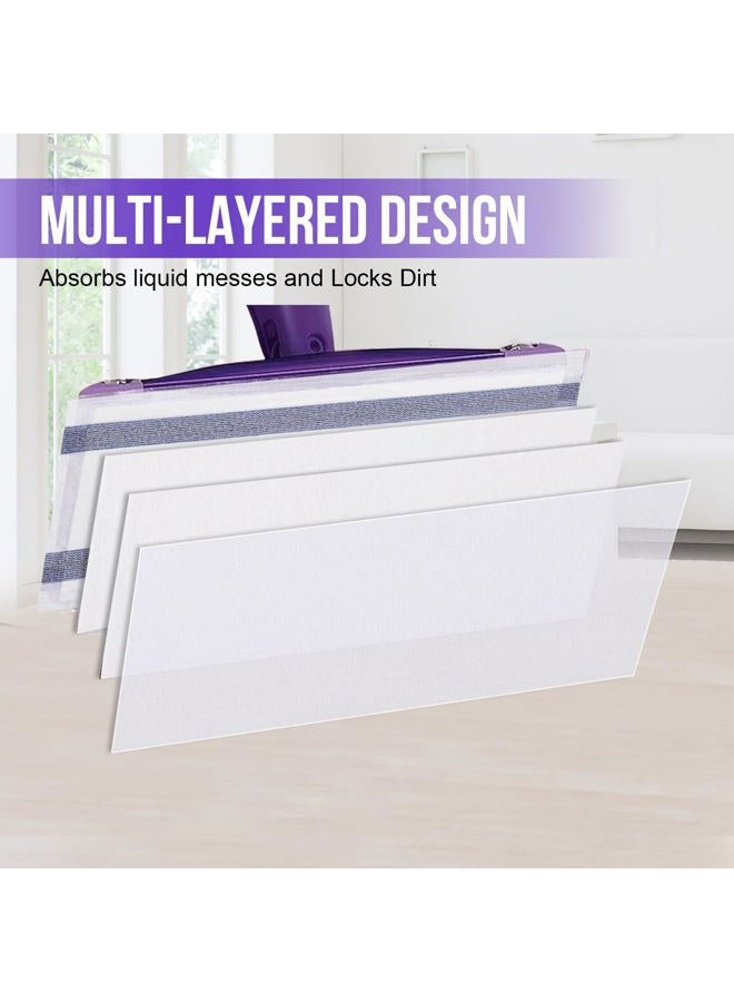YHOVID Mopping Pad Refill Compatible with Wet Jet Mop, Disposable Multi Surface Wetjet Hardwood Floor Cleaner Spray Mop Pads Refills, Thickness & Absorbent (60) - Image 3