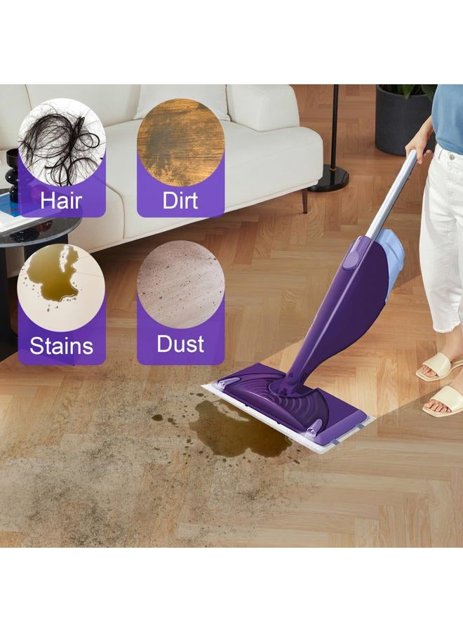 YHOVID Mopping Pad Refill Compatible with Wet Jet Mop, Disposable Multi Surface Wetjet Hardwood Floor Cleaner Spray Mop Pads Refills, Thickness & Absorbent (60) - Image 4