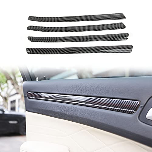 crosselec Carbon Fiber 4 Doors Panel Decor Trim Cover for 2015-2021 Chrysler 300 - Image 1