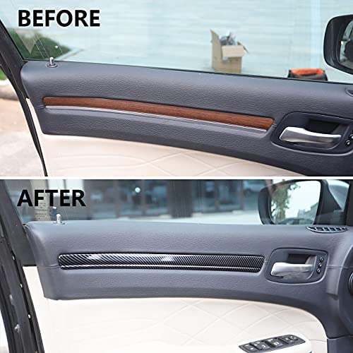 crosselec Carbon Fiber 4 Doors Panel Decor Trim Cover for 2015-2021 Chrysler 300 - Image 5