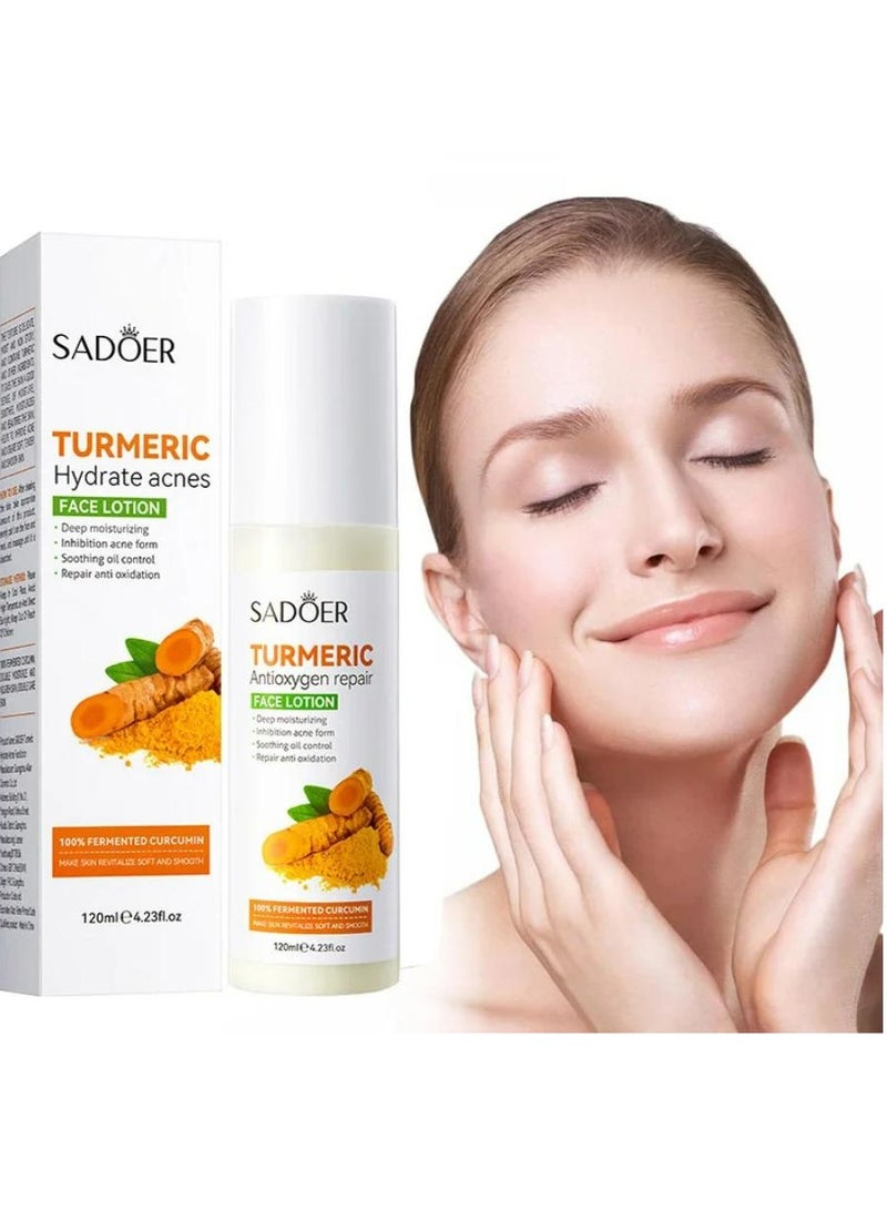 SADOER Turmeric Antioxygen Repair Face Lotion 120 ML - Image 2