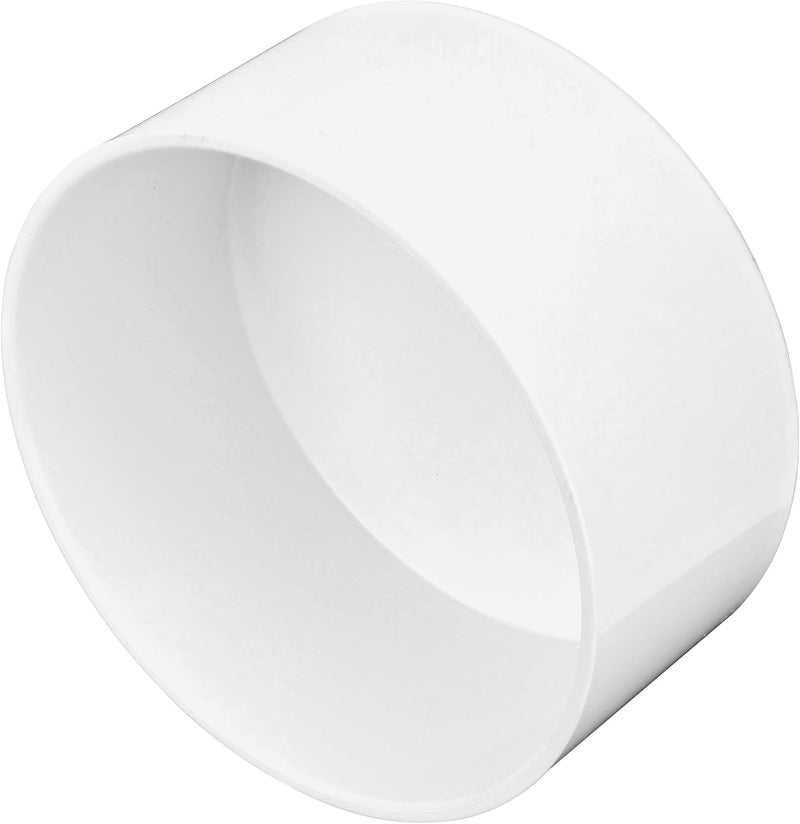 NDS 6P06 PVC S&D Cap, 6-Inch, Makes Solvent-Weld Connections, for Use with 6-Inch Sewer and Drain Pipe, White - Image 3