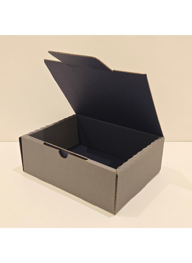 Corrugated Cardboard Shipping Boxes 29x22x10 CM Pack of 20 Mailer Boxes for Small Business E Commerce Packaging Shipping Storage Product Packing Gift Craft Durable Recyclable(Grey) - Image 1