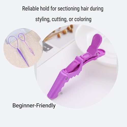 Nalexmi Crochet Hooks for Hair, 15-Piece Styling Kit for Braiding and Extensions, Passion Twist Extensions, Tail Comb, Duckbill Hair Clips, for Kids, Adults (15) - Image 5