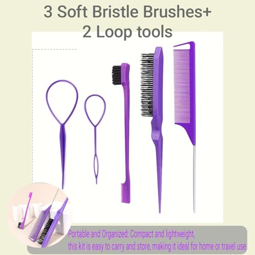 Nalexmi Crochet Hooks for Hair, 15-Piece Styling Kit for Braiding and Extensions, Passion Twist Extensions, Tail Comb, Duckbill Hair Clips, for Kids, Adults (15) - Image 3