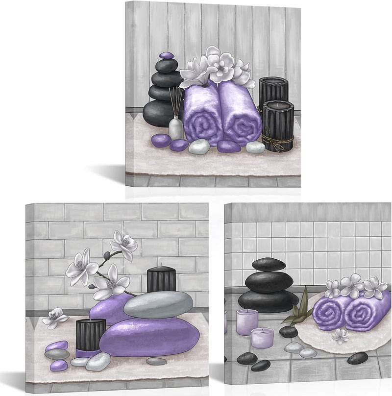 RnnJoile Spa Canvas Wall Art Set - Image 1