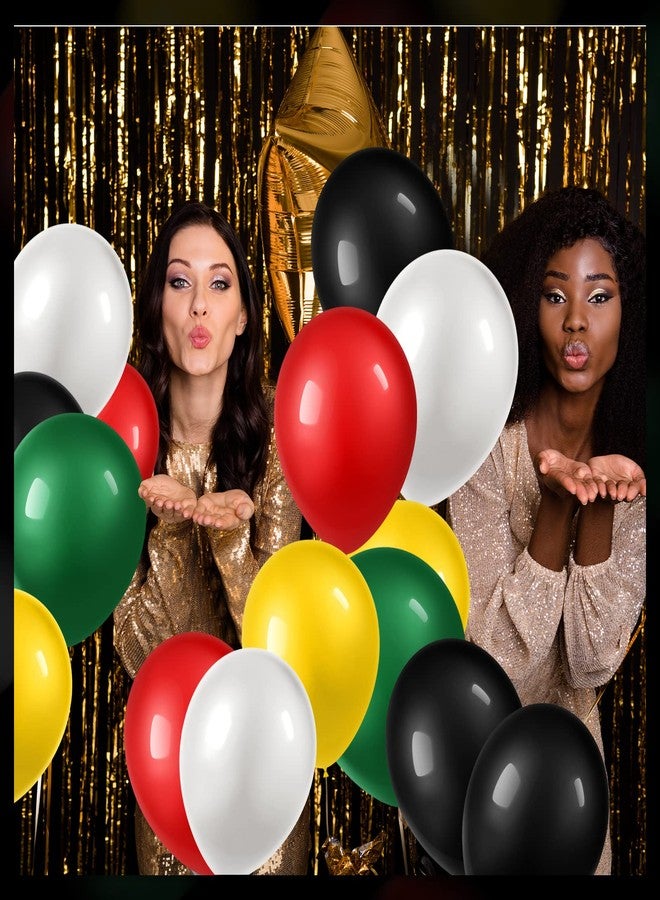 Deekin 130 Pcs Black History Month Balloons Party Decoration Juneteenth Day Garland Arch Patriotic Latex Balloons for Wedding Baby Shower Birthday Party Supply(Yellow, Black, Dark Green, Red, White) - Image 4